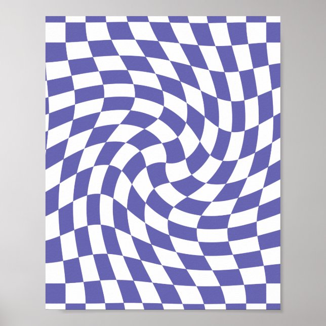 Poster Chèques déformés Psychédélique rétro (Devant)