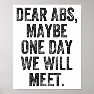 Poster Cher Abs Peut-être Un Jour Gymnaste Haltérophile C