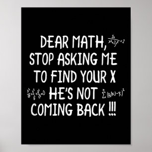 Poster Cher Citation Math Funny Math Math