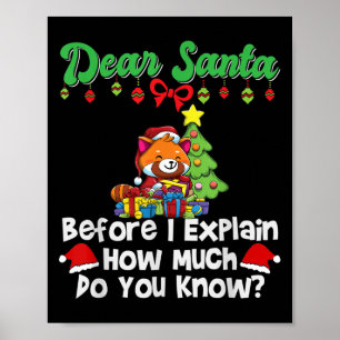 Poster Cher Père Noël Avant D'Expliquer Combien Vous Save