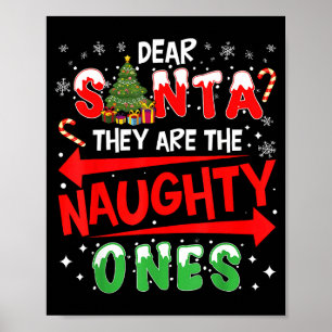 Poster Cher Père Noël, ce sont les vilains hommes de Noël