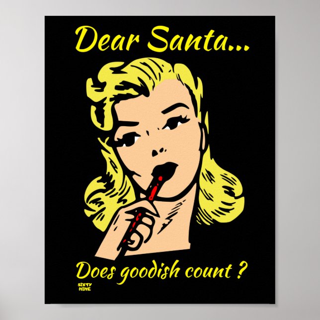 POSTER CHER PÈRE NOËL.. GOODISH COMPTE-T-IL ? (Devant)