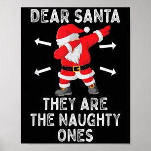 Poster Cher Père Noël, ils sont les méchants Cool Noël