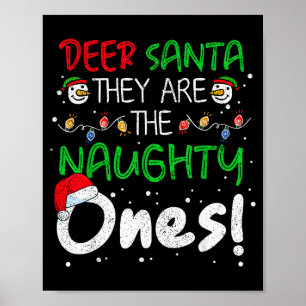 Poster Cher Père Noël Ils Sont Les Vilains Drôle De Noël