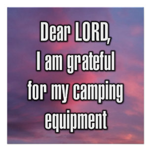Poster Cher SEIGNEUR, je suis reconnaissant pour mon camp