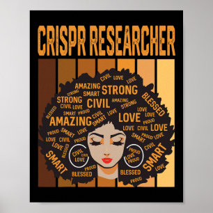 Poster Chercheur Crispr Puissant Mois de l'histoire des N