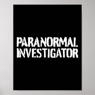 Poster Chercheur paranormal Fantômes de chasse paranormal