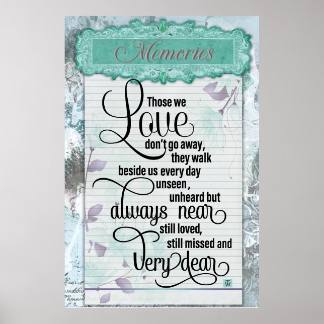 Poster Chérir les souvenirs (Devant)