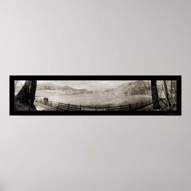 Poster Cherokee NC Réserve indienne Photo 1909 (Devant)