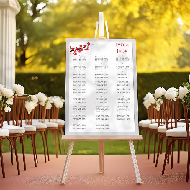Poster Cherry Blossom Mariage à thème (Créateur téléchargé)