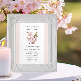 Poster Cherry Blossom Mariage En Mémoire Amoureuse