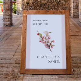 Poster Cherry Blossom Mariage imprimable Bienvenue