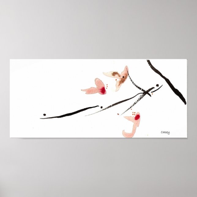 Poster Cherry Blossoms Longs Art Print (Devant)