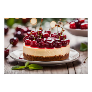 Poster Cherry Cheesecake
