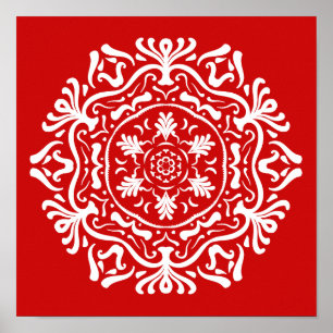 Poster Cherry Mandala