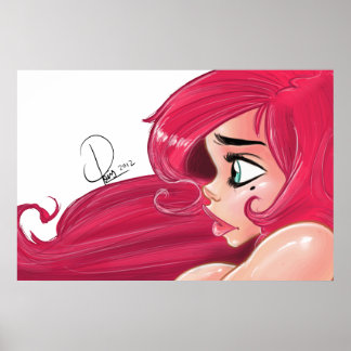 Poster Cherry Pinup : "Profil"