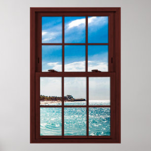 Poster Cherry Wood Picture Caribean Voir l'affiche