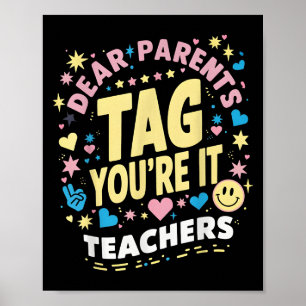 Poster Chers parents Étiquette Vous êtes ça l'amour Ensei