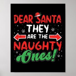 Poster Chers Père Noël, Mauvais Noël Noël, Noël, Noël, Ho