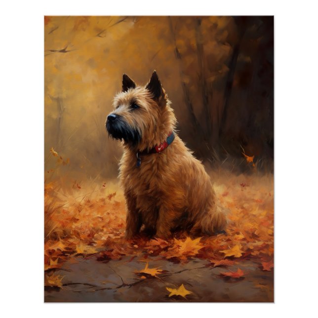 Poster Chesapeake Bay Terrier en congé d'automne (Devant)