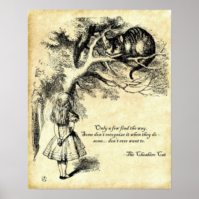 Poster Cheshire Cat (Devant)