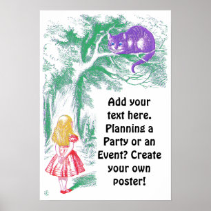 Poster : "Cheshire Cat" de "Alice au pays des merv