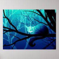 Poster Cheshire Chat - Bleu