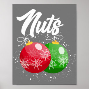 Poster Chest Nuts Christmas Matching Couple Chestnuts