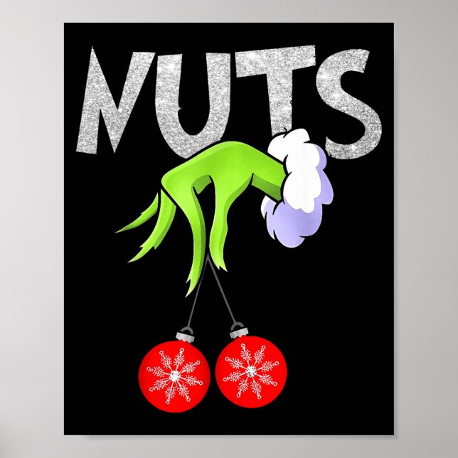 Poster Chest Nuts Matching Chestnuts Christmas Snow Coupl (Devant)
