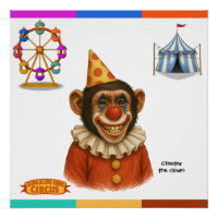 Chester le clown chimpanzé