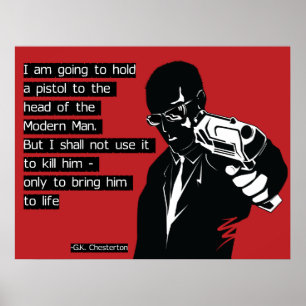 Poster Chesterton Modern Man