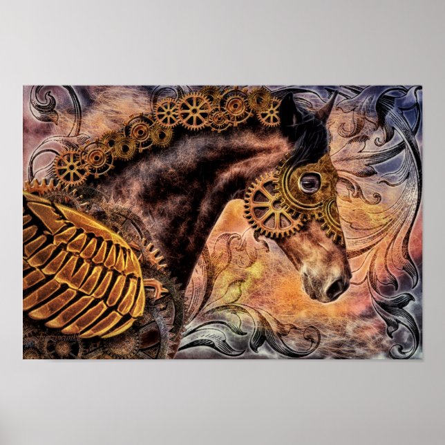 Poster Cheval à vapeur Punk (Devant)