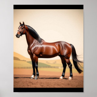 Poster cheval américain