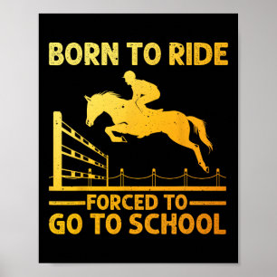 Poster Cheval Art Pour Hommes Femmes Équitation Rider Equ