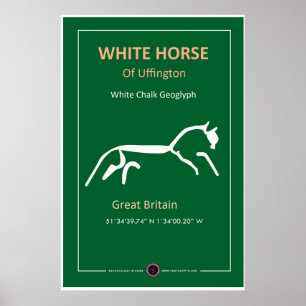Poster Cheval blanc d'Uffington