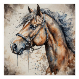 Poster Cheval Brown no 4