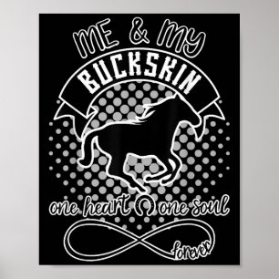 Poster Cheval Buckskin - Magnifique Citation amusante Ama