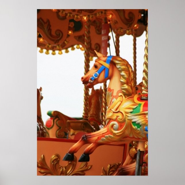 Poster Cheval de carrousel (Devant)