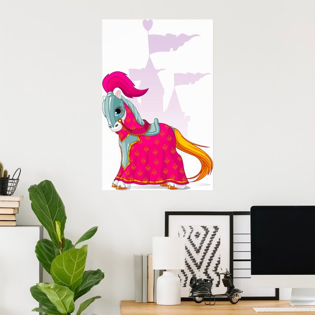 Poster Cheval de Chevalier médiéval en Imaginaire d'Armor (Créateur téléchargé)