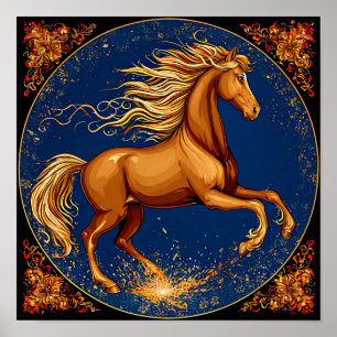 Poster Cheval de conte de fées