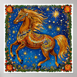 Poster Cheval de conte de fées