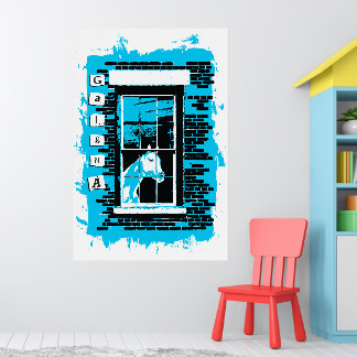 Poster cheval de fenêtre