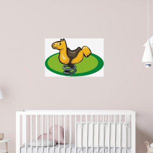 Poster Cheval de l'aire de jeu