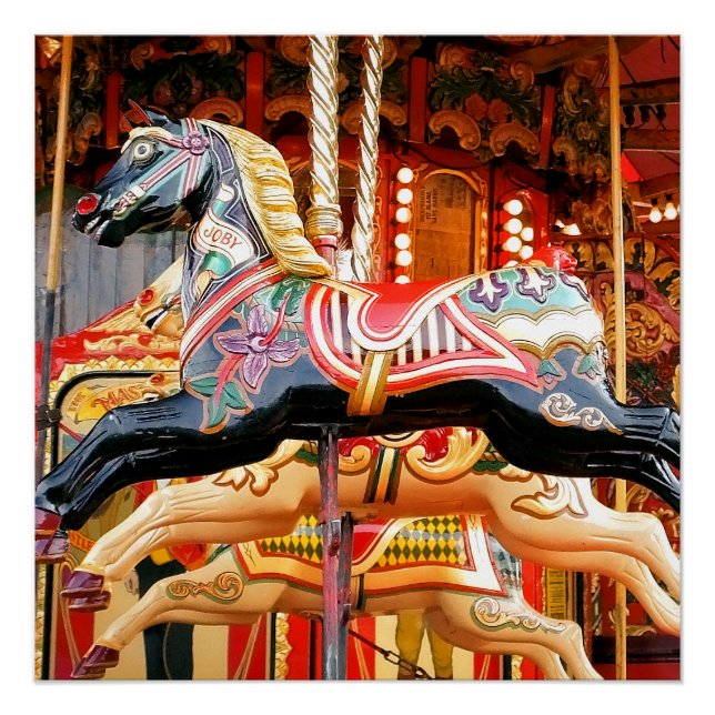 POSTER CHEVAL DE MANÈGE (Devant)