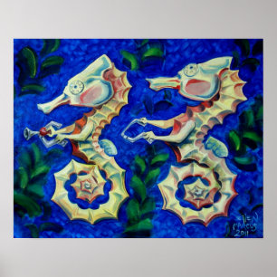 Poster Cheval de mer Tandem