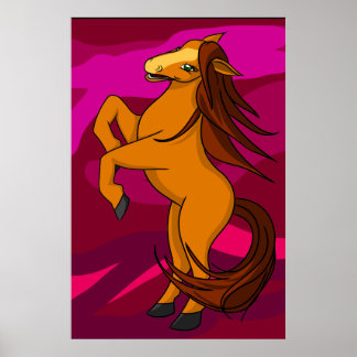 Poster Cheval de miel