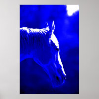 Cheval De Nuit - Cheval De Lune Imprimer