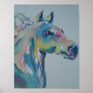 Poster Cheval de plusieurs couleurs