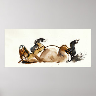 Poster Cheval de roulement