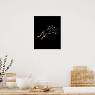 Poster Cheval de saut   Équitation   Entraîneur de chevau